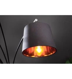 Invicta Interior Lampa podłogowa Levels 202 cm czarno złota