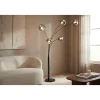 Invicta Interior Lampa podłogowa LIQUID DIAMOND 202 cm szara