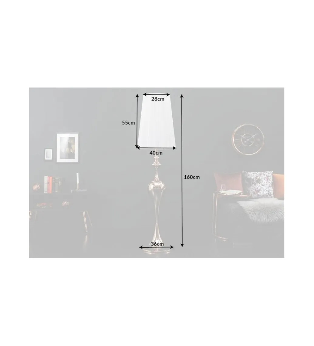Invicta Interior Lampa podłogowa Lucie czarna