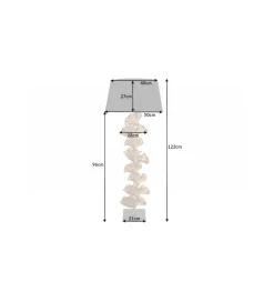 Invicta Interior Lampa podłogowa Morella 122 cm złota