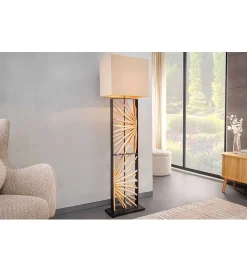Invicta Interior - przedsprzedaż Lampa podłogowa OMAR 165 cm beżowa