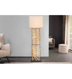 Invicta Interior - przedsprzedaż Lampa podłogowa OMAR 165 cm beżowa