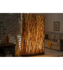 Invicta Interior Lampa podłogowa Parave 180 cm longan naturalna