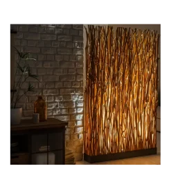Invicta Interior Lampa podłogowa Parave 180 cm longan naturalna