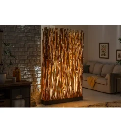 Invicta Interior Lampa podłogowa Parave 180 cm longan naturalna