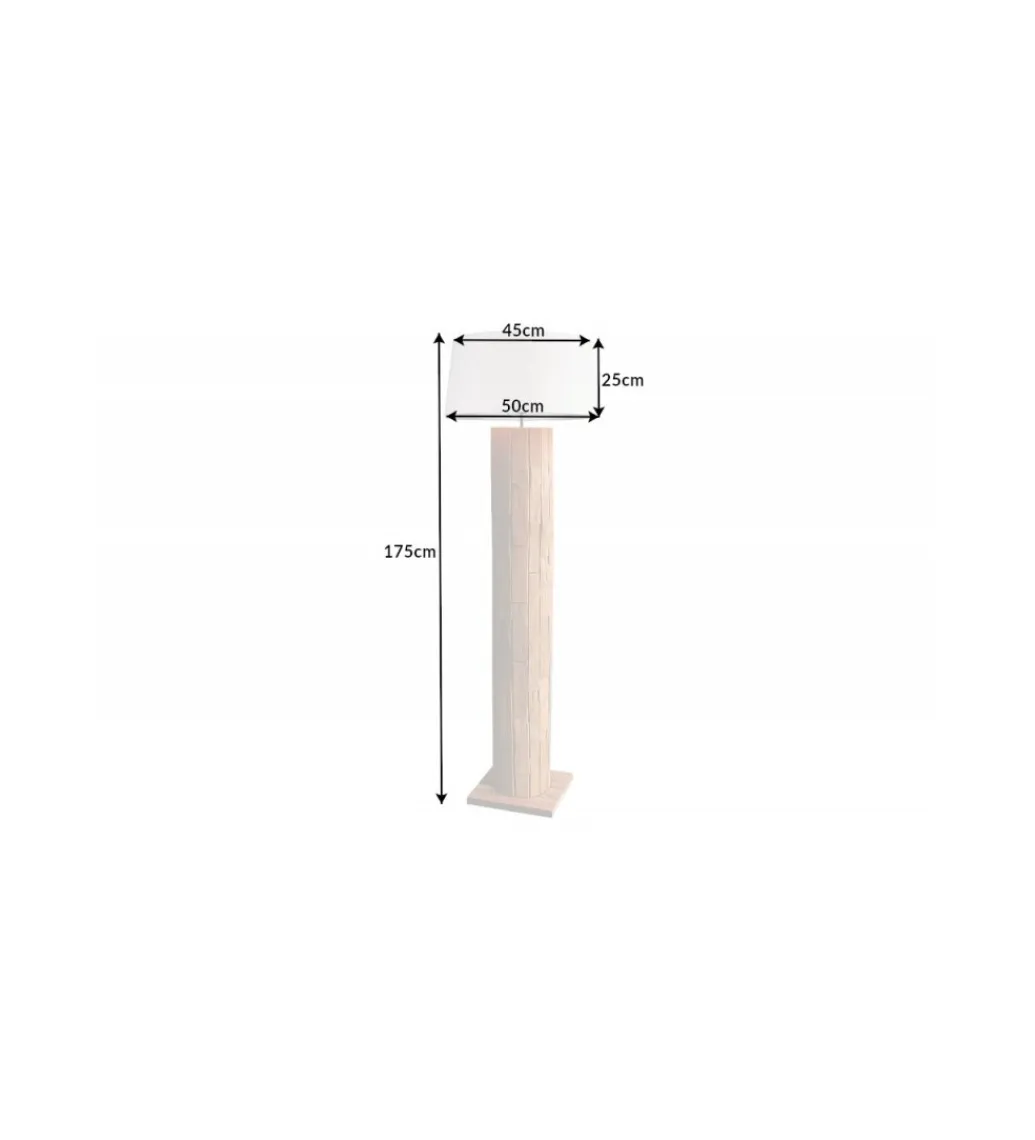 Invicta Interior Lampa podłogowa PATRAS 175 cm beżowa
