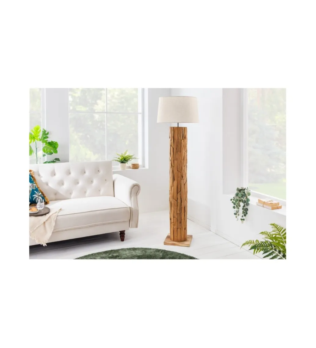 Invicta Interior Lampa podłogowa PATRAS 175 cm beżowa