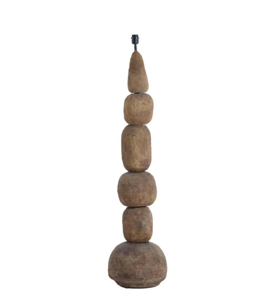 L&L Lampa podłogowa podstawa MARREE 135 cm ciemnobrązowa