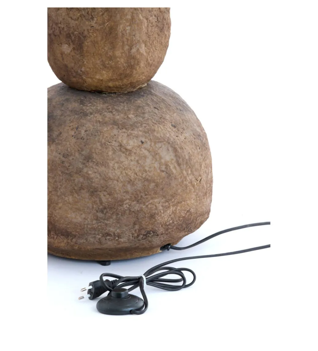 L&L Lampa podłogowa podstawa MARREE 135 cm ciemnobrązowa
