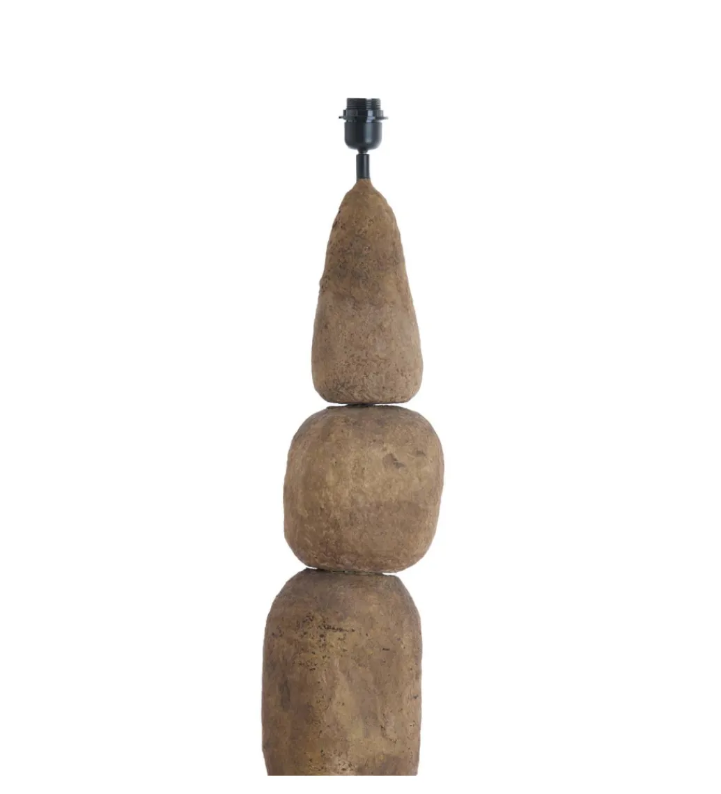 L&L Lampa podłogowa podstawa MARREE 135 cm ciemnobrązowa