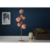 Invicta Interior - przedsprzedaż Lampa stojąca LIQUID DIAMOND 170 cm stalowa miedź