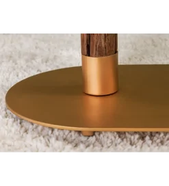 Invicta Interior Lampa stojąca WARDROBE 150 cm naturalny z abażurem czarno-złotym