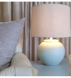 Exclusivas Lampa stołowa ABARLE ceramika antyczna biel