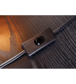 Invicta Interior - przedsprzedaż Lampa stołowa ALVA 36 cm drewno akacja