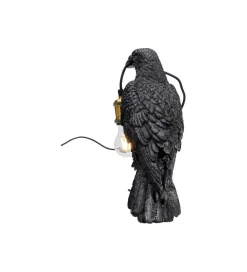 KDesign Lampa stołowa Animal Crow 34 cm czarna