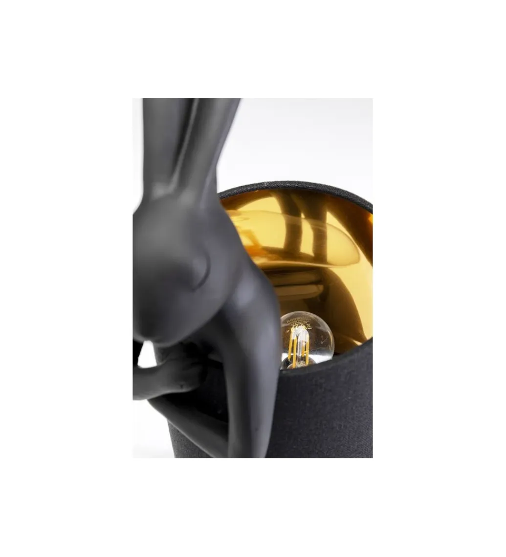 KDesign Lampa stołowa Animal Rabbit 50 cm czarna