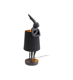 KDesign Lampa stołowa Animal Rabbit 50 cm czarna