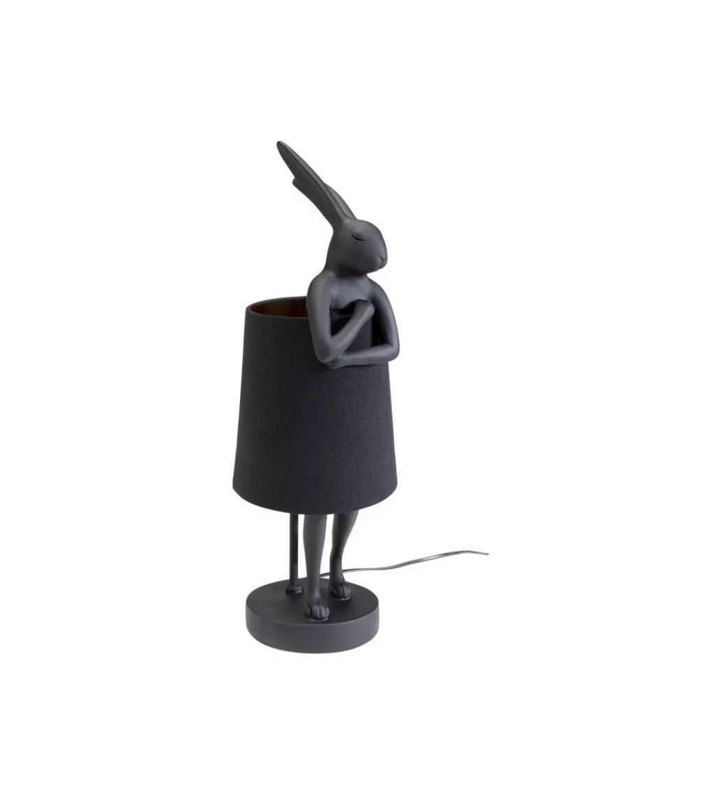 KDesign Lampa stołowa Animal Rabbit 50 cm czarna