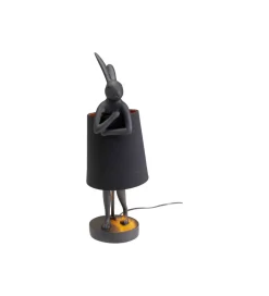 KDesign Lampa stołowa Animal Rabbit 50 cm czarna