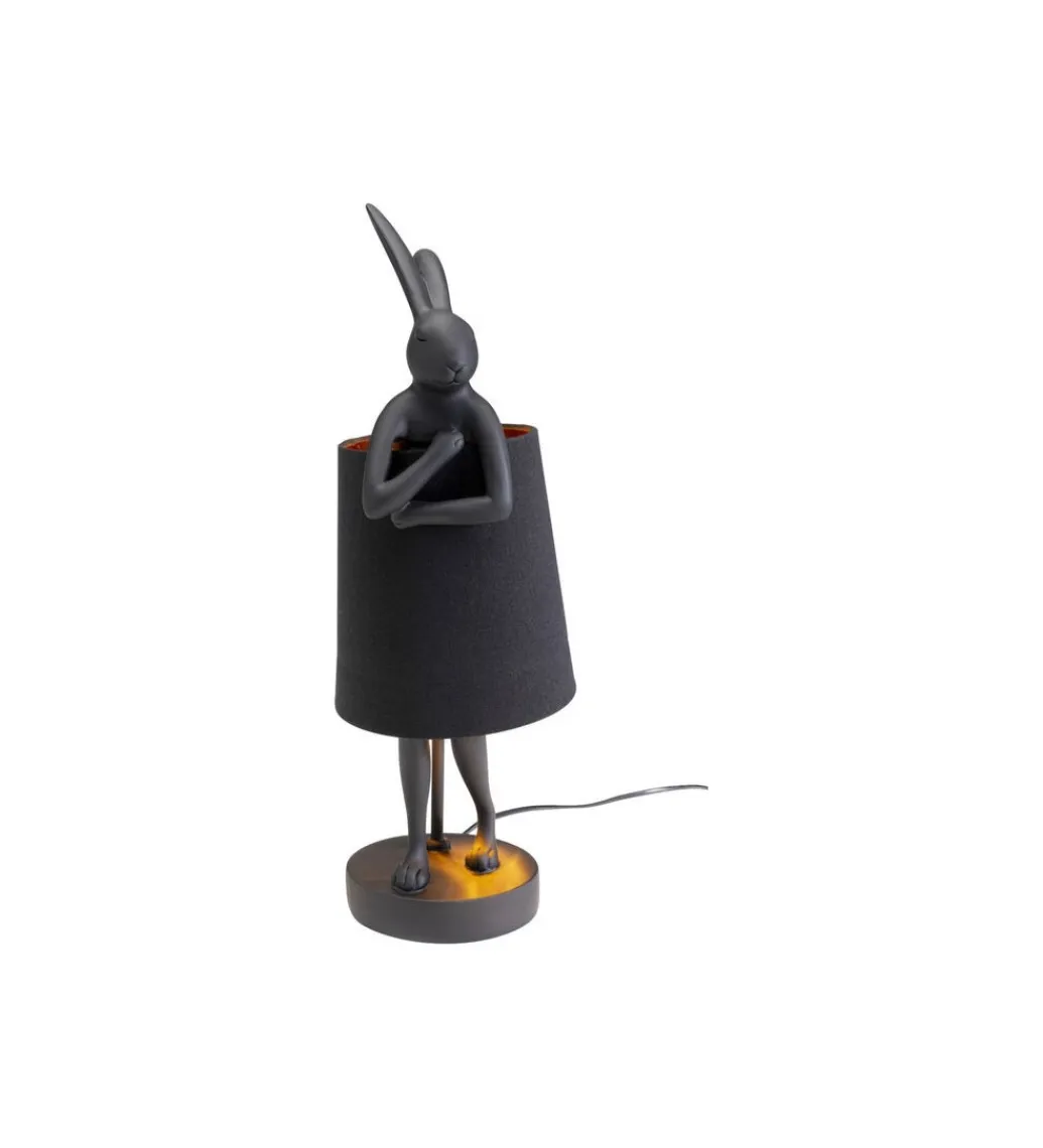KDesign Lampa stołowa Animal Rabbit 50 cm czarna