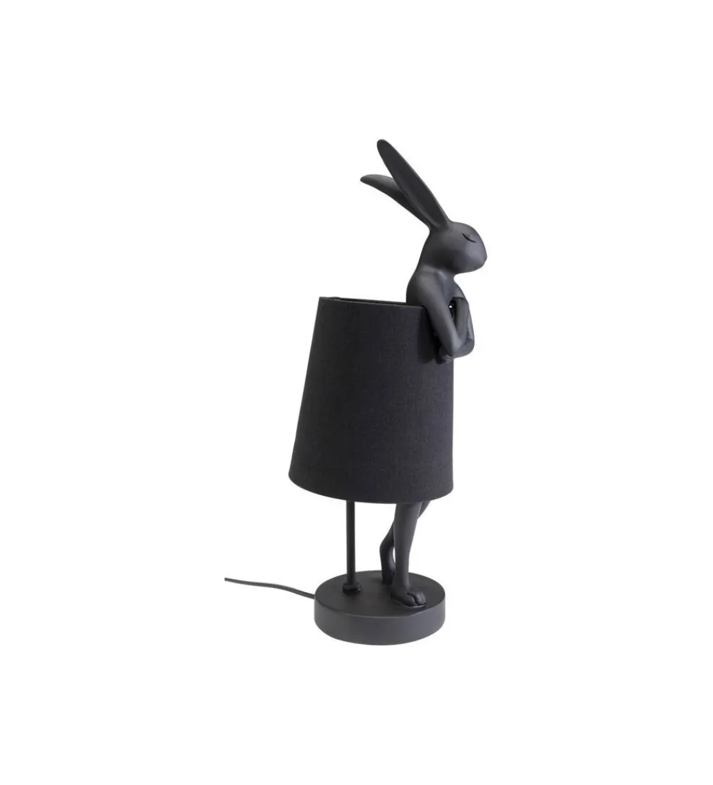 KDesign Lampa stołowa Animal Rabbit 50 cm czarna