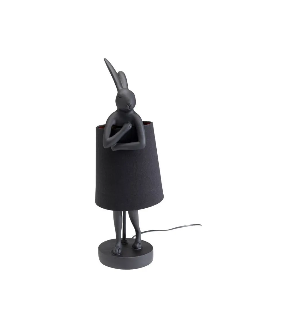 KDesign Lampa stołowa Animal Rabbit 50 cm czarna