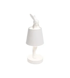KDesign Lampa stołowa ANIMAL RABBIT 29 cm biała