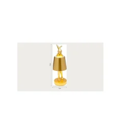 KDesign Lampa stołowa ANIMAL RABBIT 29 cm biała