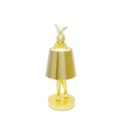 KDesign Lampa stołowa ANIMAL RABBIT 29 cm złota