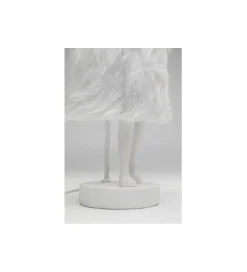 KDesign Lampa stołowa ANIMAL RABBIT 50 cm biało srebrna