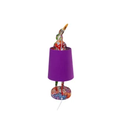 KDesign Lampa stołowa ANIMAL RABBIT 50 cm fioletowa