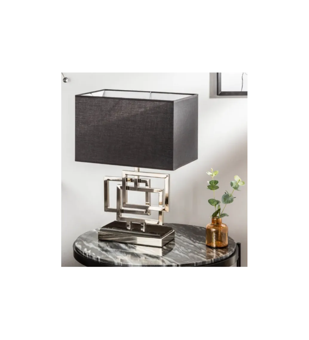 Invicta Interior Lampa stołowa ARIZONA 56 cm srebrna