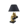 Invicta Interior Lampa stołowa BULLDOG 55 cm złota czarna