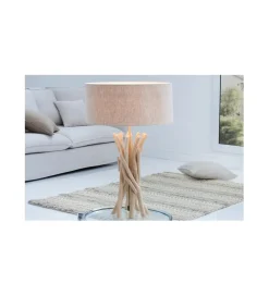 Invicta Interior Lampa stołowa Cara Driftwood naturalna