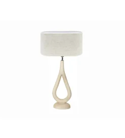 Imeri Lampa stołowa CRONOS 40 cm drewno mango