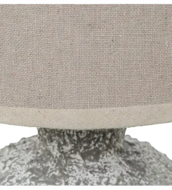 Exclusivas Lampa stołowa DADET 28 cm ceramika antyczna biała