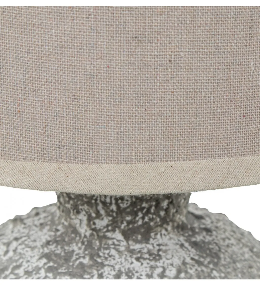 Exclusivas Lampa stołowa DADET 28 cm ceramika antyczna biała