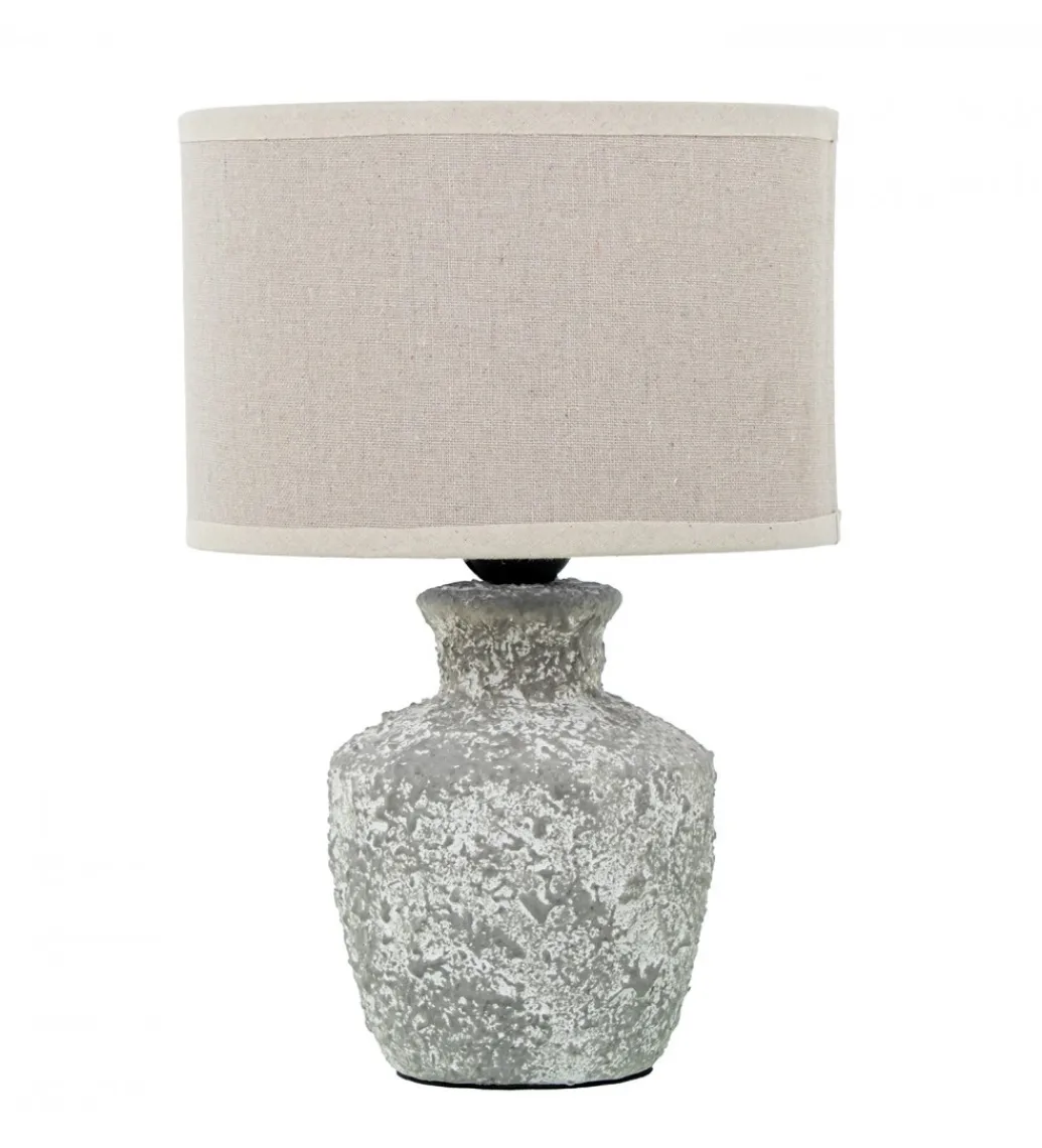 Exclusivas Lampa stołowa DADET 28 cm ceramika antyczna biała
