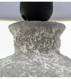 Exclusivas Lampa stołowa DADET 28 cm ceramika antyczna biała