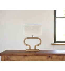 Imeri Lampa stołowa Demeter 40 cm toffee