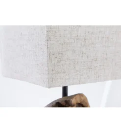 Invicta Interior - przedsprzedaż Lampa stołowa Driftwood Hypnotic beżowa