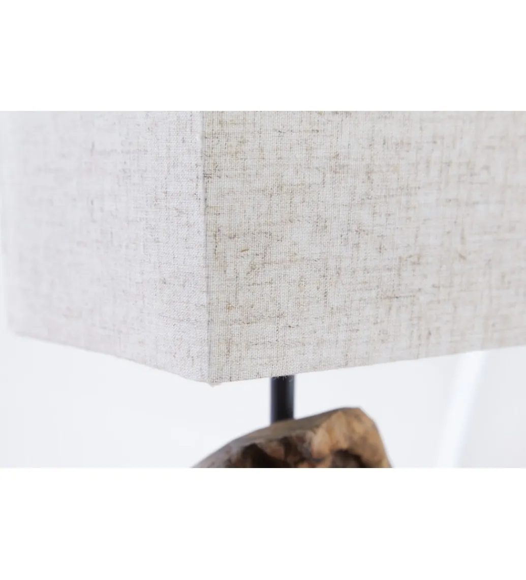 Invicta Interior - przedsprzedaż Lampa stołowa Driftwood Hypnotic beżowa