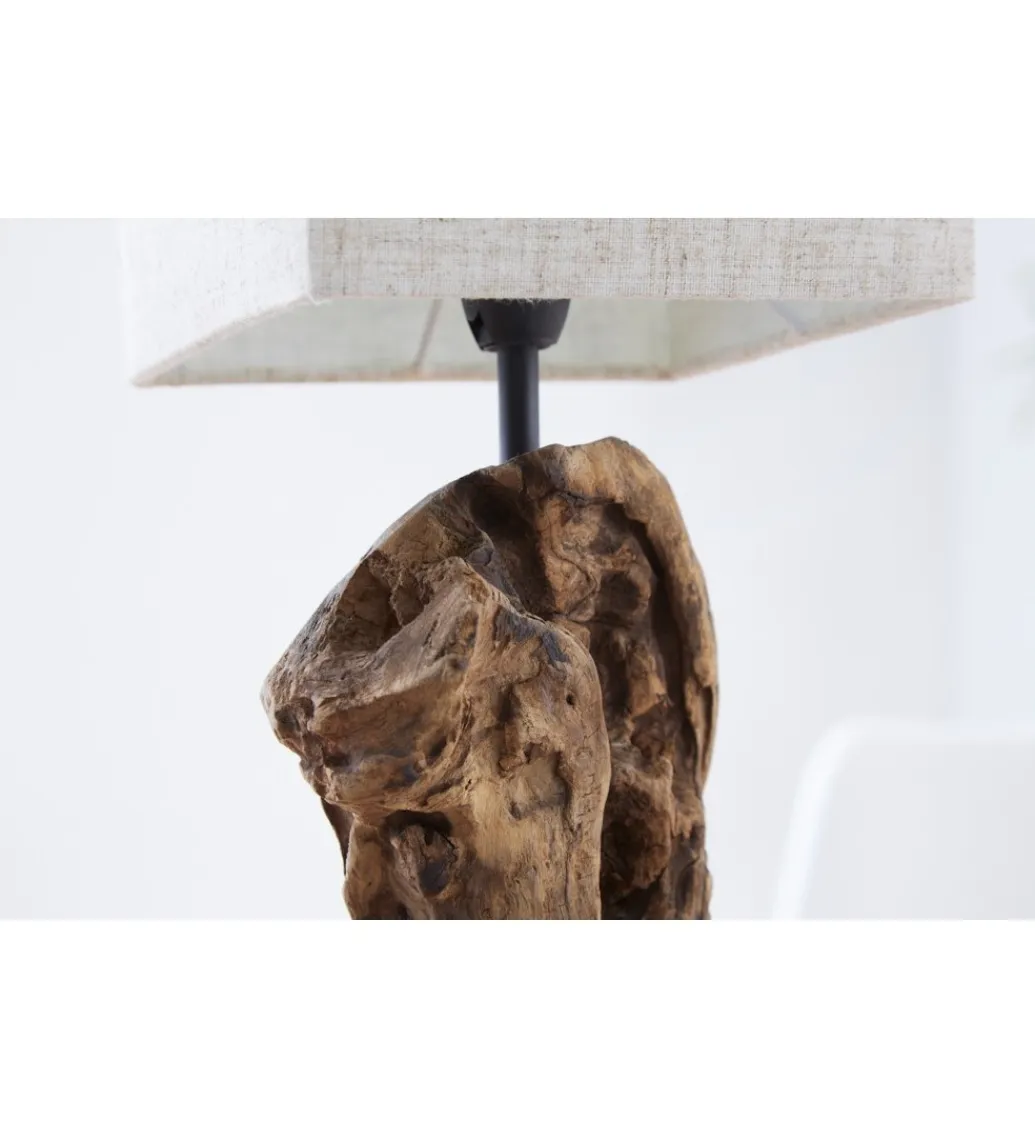 Invicta Interior - przedsprzedaż Lampa stołowa Driftwood Hypnotic beżowa