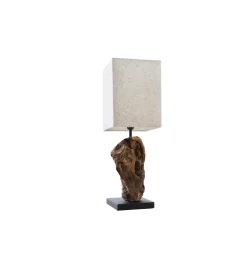 Invicta Interior - przedsprzedaż Lampa stołowa Driftwood Hypnotic beżowa