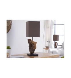 Invicta Interior - przedsprzedaż Lampa stołowa Driftwood Hypnotic brown