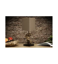Invicta Interior - przedsprzedaż Lampa stołowa Driftwood Hypnotic brown