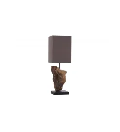 Invicta Interior - przedsprzedaż Lampa stołowa Driftwood Hypnotic brown