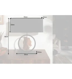 Invicta Interior - przedsprzedaż Lampa stołowa Elit 55 cm czarna