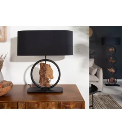 Invicta Interior - przedsprzedaż Lampa stołowa Elit 55 cm czarna