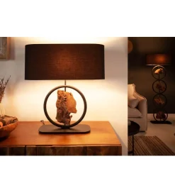 Invicta Interior - przedsprzedaż Lampa stołowa Elit 55 cm czarna